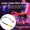 High-Fidelity Audio Cable Male To 1 Stable Universal 2 RCA RCA Female Y Splitter