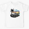 Classic Lowrider Car by Tropical Sunset Kids T-Shirt