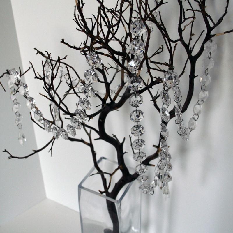 Акриловая хрустальная штора из бусин Прозрачные капли Ромбовидные Дверные Украшения для вечеринки Садовое украшение Наружное