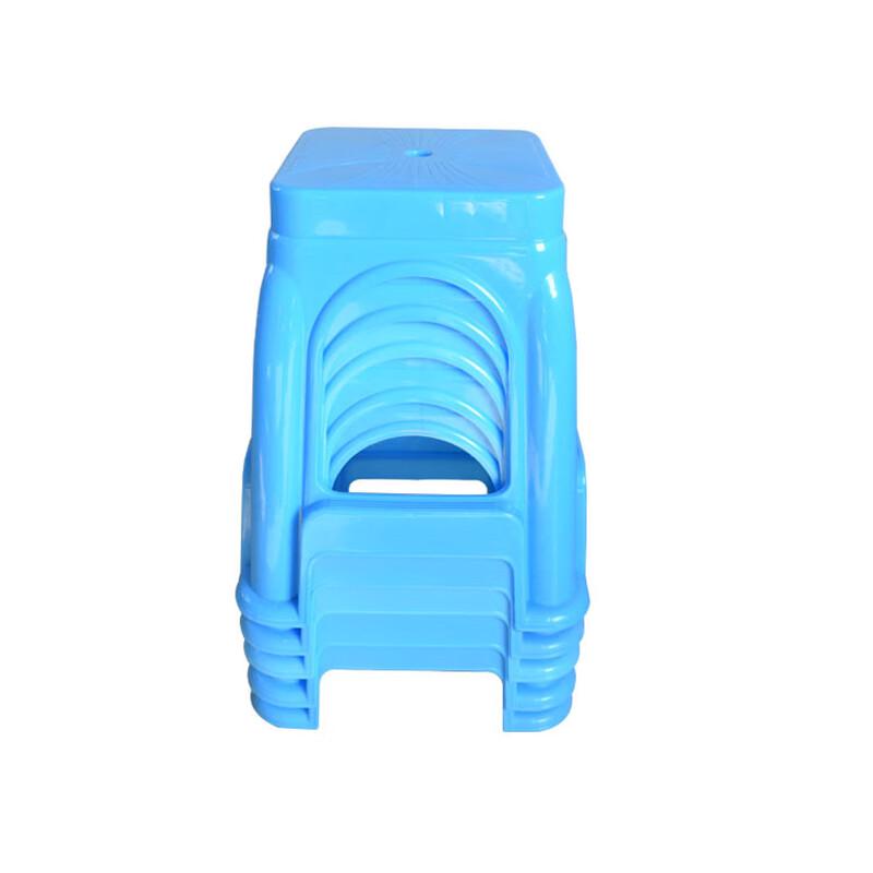 Pack of 10 Red Simple Plastic Stools