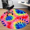 1PC Tie-Dye Pattern Chair Carpet for Office Non-Slip, Lightweight, Machine Washable Rug for Office, Sleeping, Room - Holiday DecorPolyester,