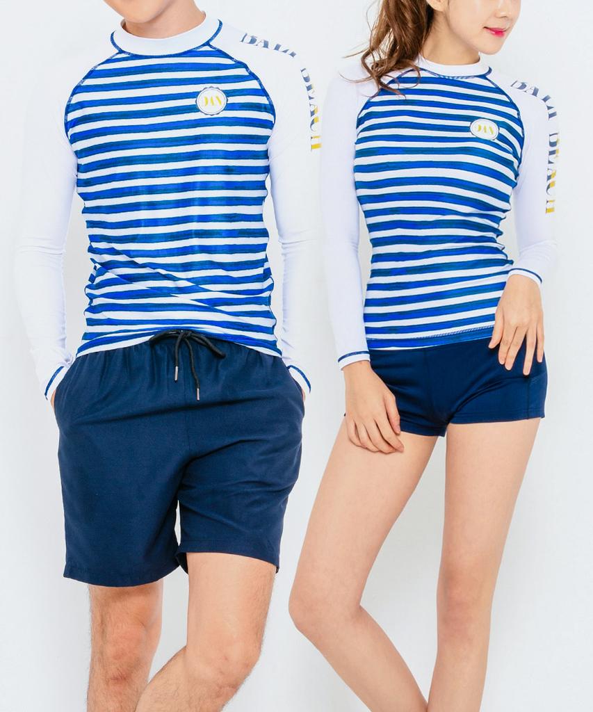 Полосатый rash guard Dangun Soda с цветовыми блоками