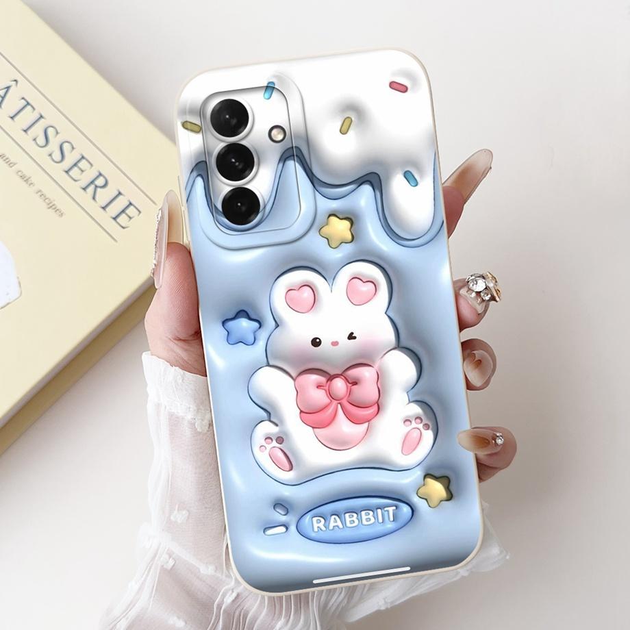 Чехол для телефона Samsung Galaxy A56 A36 A26 5G, мягкий матовый чехол из жидкого силикона, задняя крышка, рисунок 'Любовь Сердце', 'Цветочный Девичий', Fundas