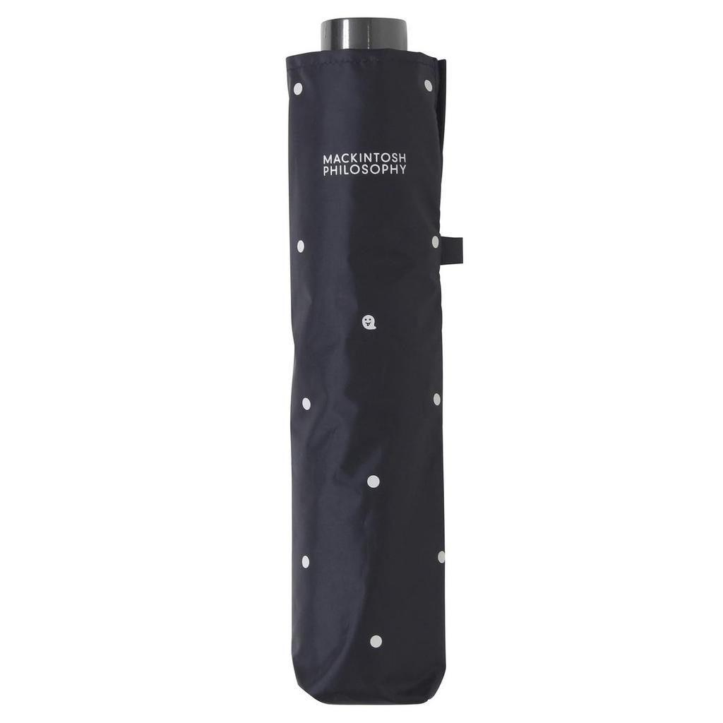 MACKINTOSH PHILOSOPHY Foldable Umbrella Dot Ghost Navy Blue UV 100% Heat Shielding Lightweight Moonbat 22-431-12499