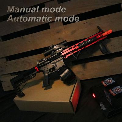 Игрушки M4 Электрический Гелевый Бластер, Ручной/Автоматический Экологичный Бластер с Брызгами, Подходит Для Игр в Стрельбу на Открытом Воздухе