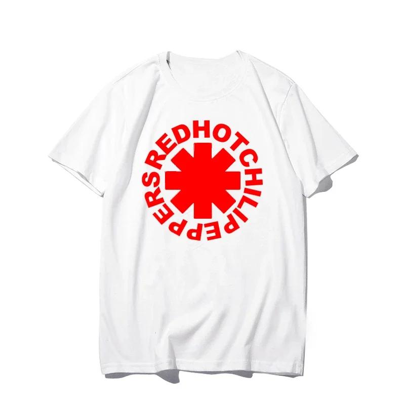 Повседневные футболки Red Hot Chili Peppers Крутые Забавные Мужские Женские Хлопок Короткий Рукав Оверсайз Уличная Одежда Дети Мальчик Девочка Летний Топ