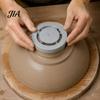 Pottery Trimming Aid 5PCS Foot Ring Tool, Reusable ABS DIY Clay Molder, Professional Tool Handmade Ceramic Base Alignment for Consistent Bowls