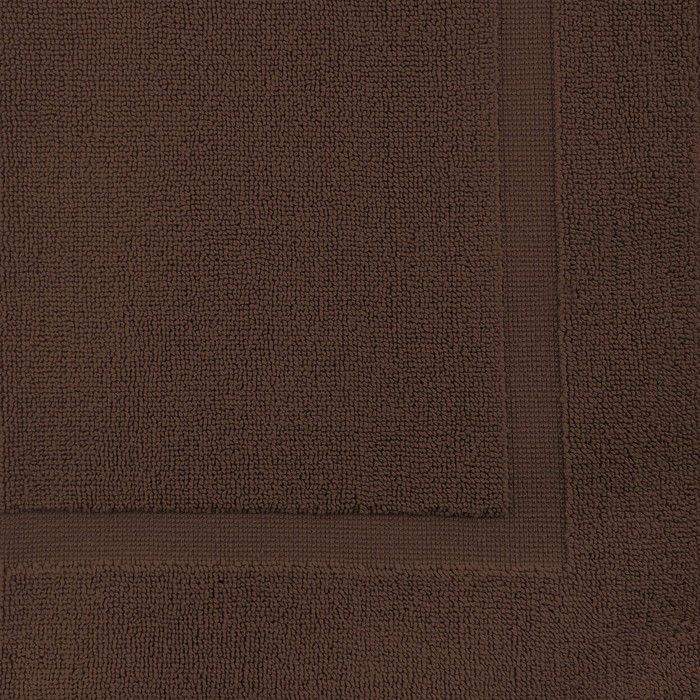 Cotton Bath Mat 800 Gr/m2 50x80 Cm LAGUNE Brown, by Soleil D'ocre