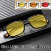 Blue Light Blocking Night Vision Glasses and Orange or Red Lens Men Anti High Beam Competitive Game Computer Protective Eyewear