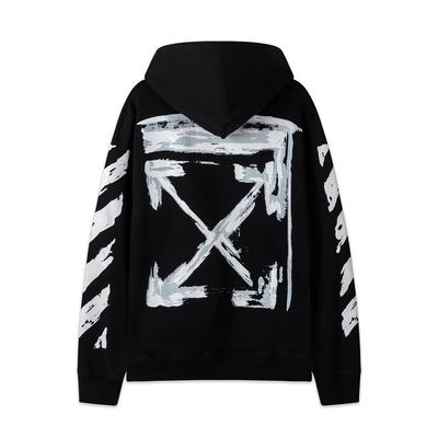 Off-White 2025 Осень и Зима Новая Толстовка с Капюшоном с Принтом Граффити в Виде Стрелок для Мужчин и Женщин
