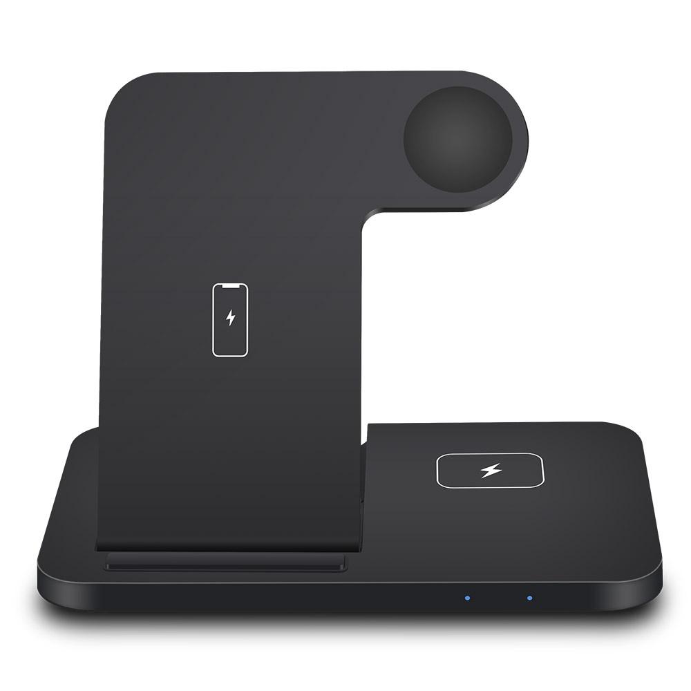 3 In 1 Qi Wireless Charger for Apple Watch Airpods Station for IPhone 13 12 11 Pro Max X Xs Xr 8 Samsung Galaxy S30 S21 S20 S10 S9 Huawei
