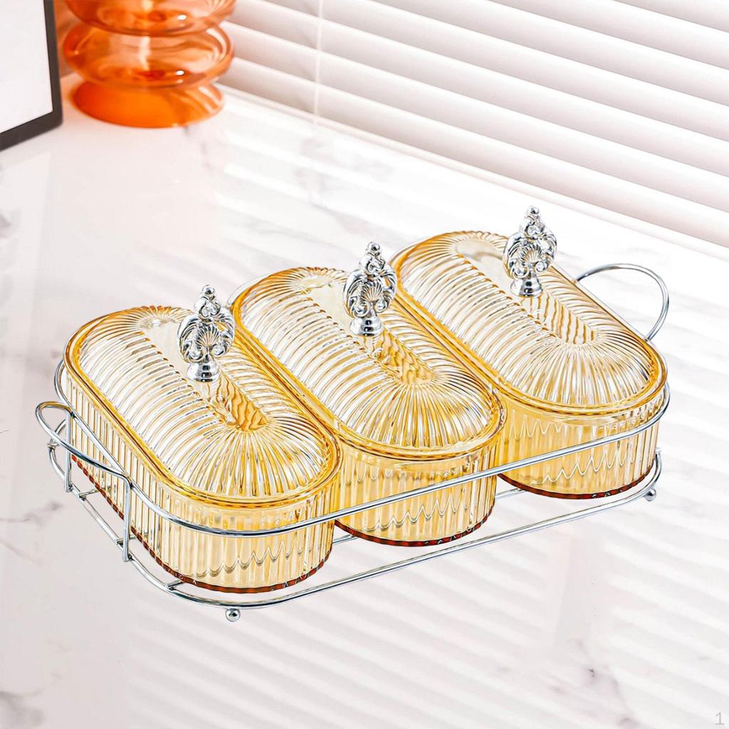 Dried Fruit Dish Divided Snack Bowl Dessert Cake Platter Plate Appetizer Tray