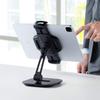 Sanwa Direct iPad Tablet Arm Stand, Compatible with 6-13 Inch Tablets, Adjustable Angle and Rotation, Black, 100-LATAB013BK