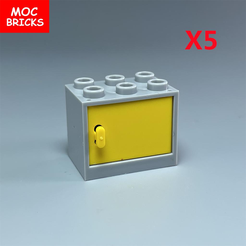 Коробка-шкафчик для кубиков MOC Контейнер 2x3x2 Шкафы Собираемые Частицы 4532 4533 Городской Дом Строительные Кирпичики Детали