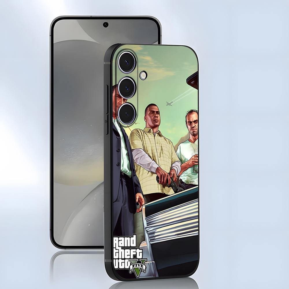 Чехол для телефона Grand Theft Auto GTA V для Samsung A25 A13 A33 5G A54 A36 A35 A56 A52 A14 Ударопрочный Мягкий Чехол