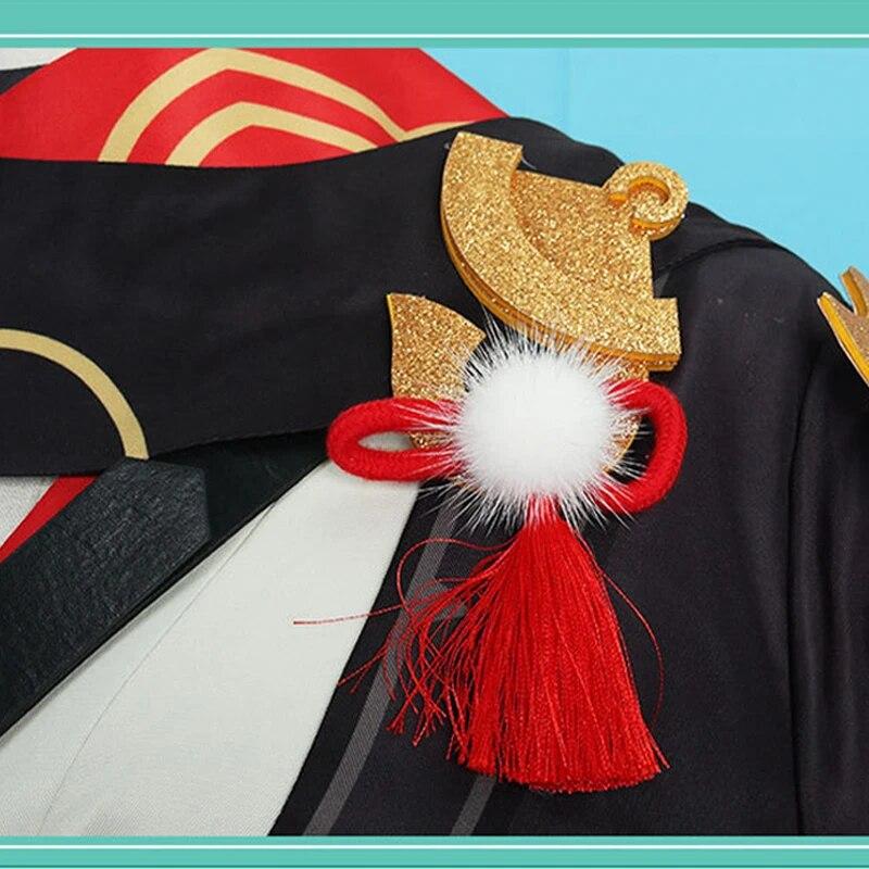 Impact Kaedehara Kazuha Косплей Костюм Хэллоуин Карнавал Костюм Самурая Парик