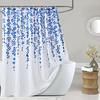 Шикарная занавеска для душа, устойчивая к морщинам, декоративная, 6 размеров, драпировка для ванной комнаты с цветочным принтом, для ванной комнаты