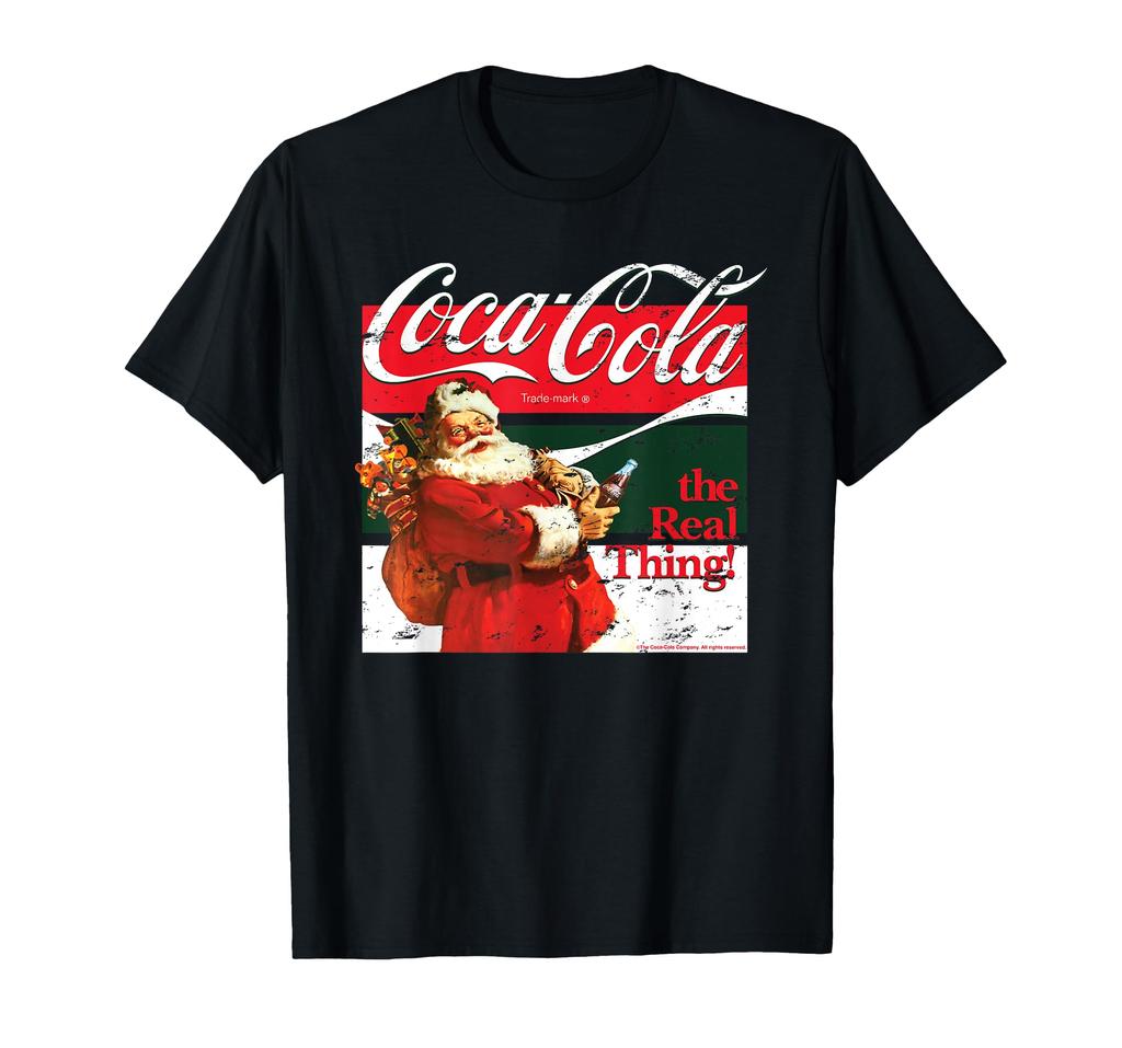 Футболка с надписью «The Real Thing Christmas Coca-Cola»