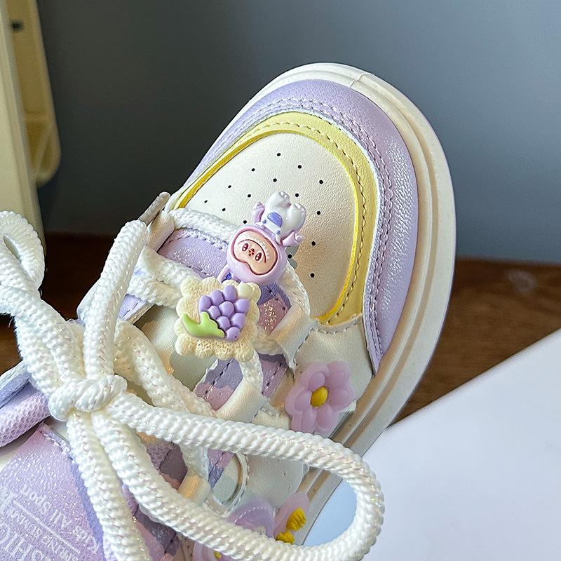 Милые мультяшные спортивные туфли для девочек на мягкой подошве и очень милые повседневные туфли для детей на толстой подошве