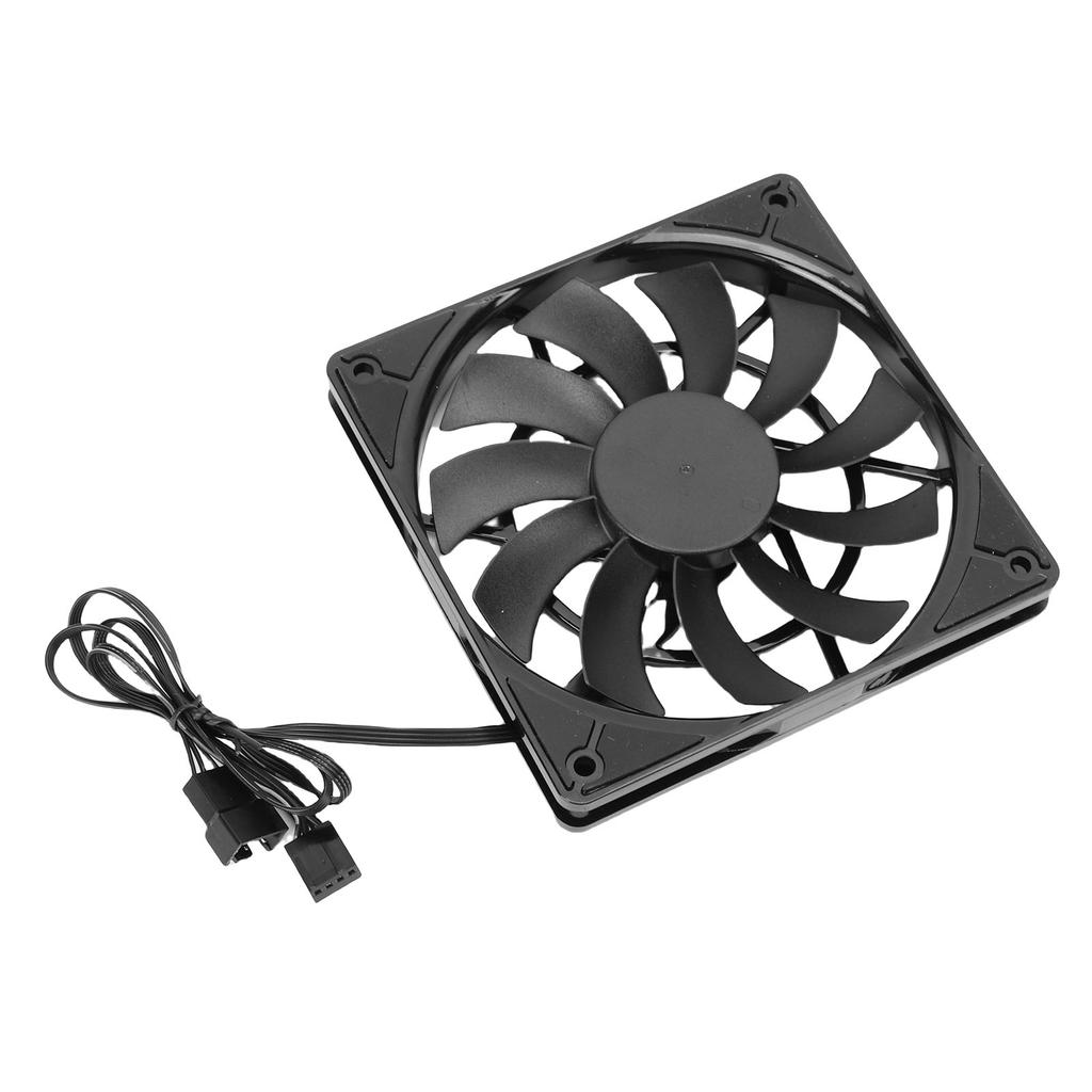 PC Fan 120x120x15mm 1800RPM 4 Pin PWM Double Bearing Quiet CPU Cooler Fan for Computer