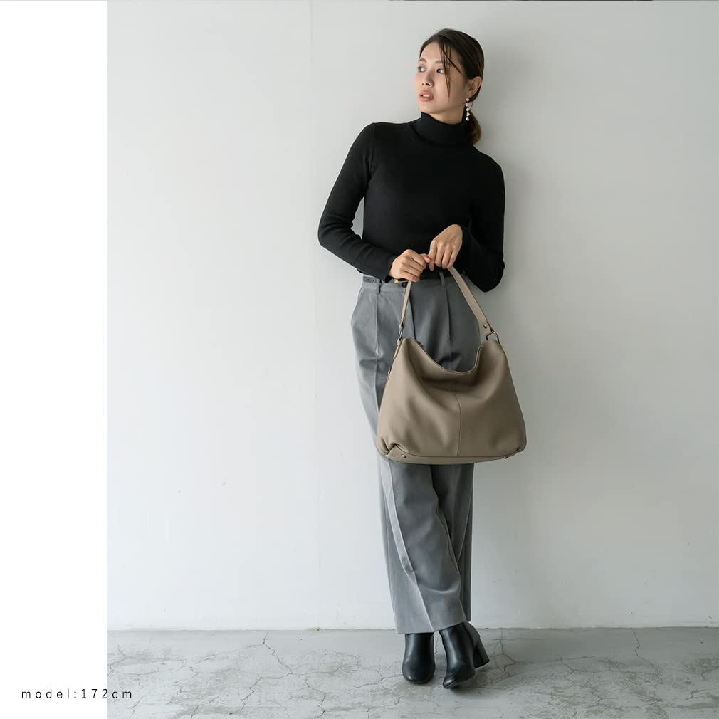 Vita Felice Натуральная кожаная сумка на одно плечо [VITAFELICE] Женская vinb-21c24n (Серый Бежевый)