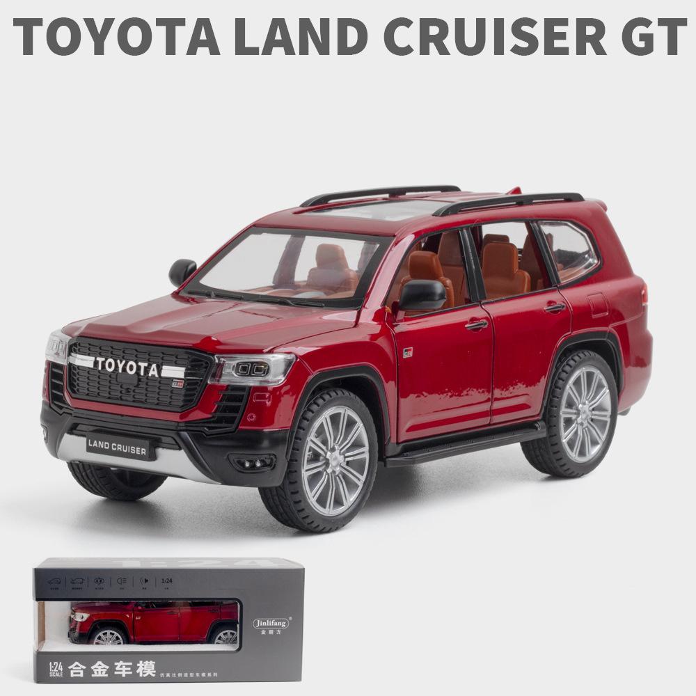1/24 Toyota LAND CRUISER GT Prado SUV, модель автомобиля из сплава, литая под давлением металлическая игрушка, внедорожник, модель автомобиля со звуковым светом, подарки для детей