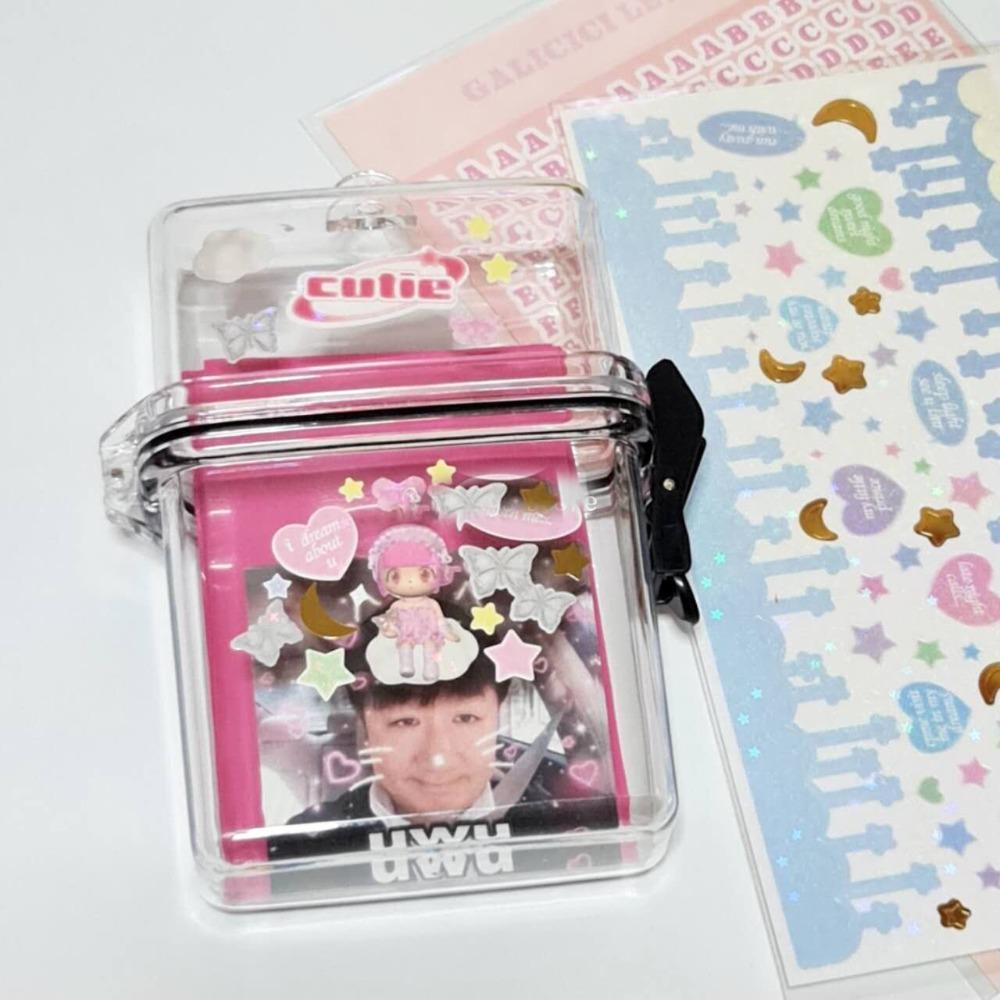 3 Inch Transparent Photo Holder Waterproof Idol Kpop Albumes Case New Card Box Case Card