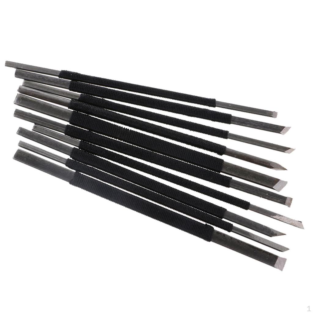 10 шт./граверный резак для резьбы по дереву, резные инструменты для гравюр по дереву