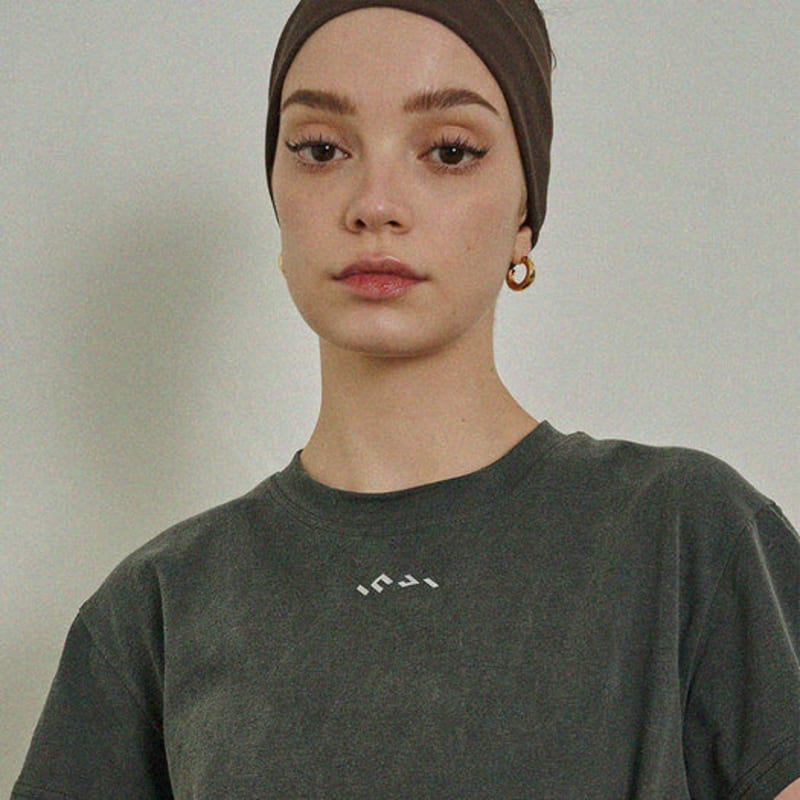 Повязка на голову с логотипом INJIACTIVE, коричневая