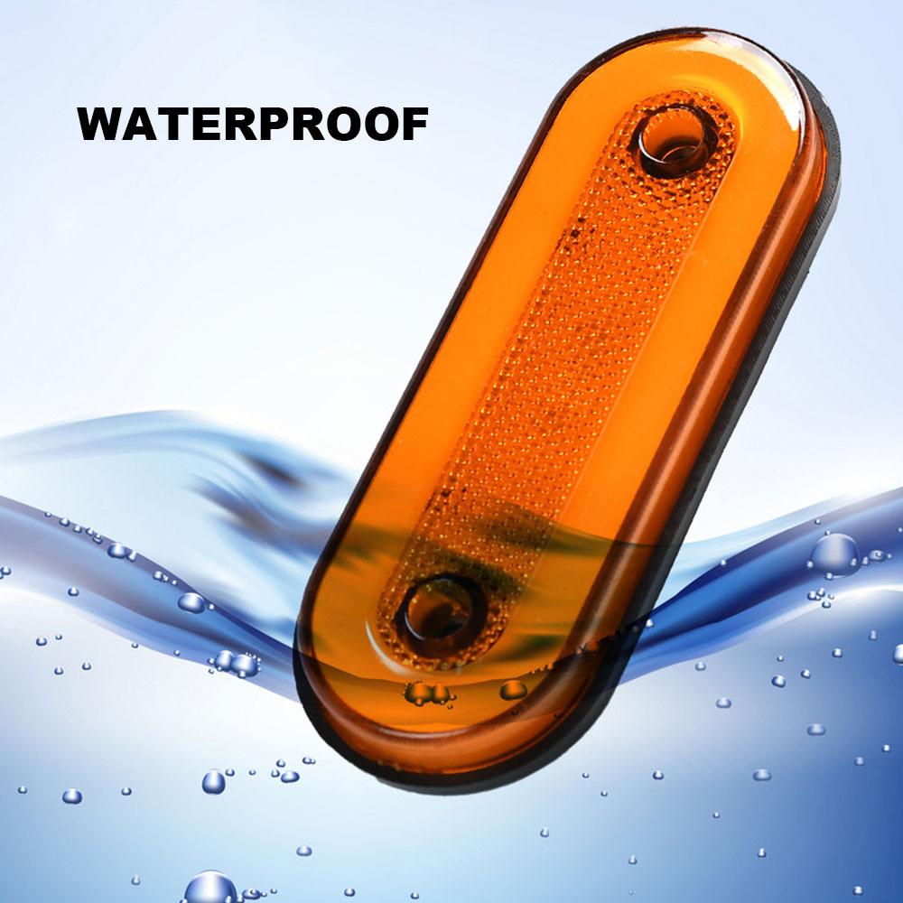 1PC LED Side Marker Light 12V 24V Truck Clearance Lamp Tail Light Trailer Tractor Lorry Warning Parking Lamp with Bracket