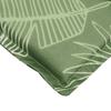 Sun Lounger Cushion with Leaf Pattern Oxford Fabric
