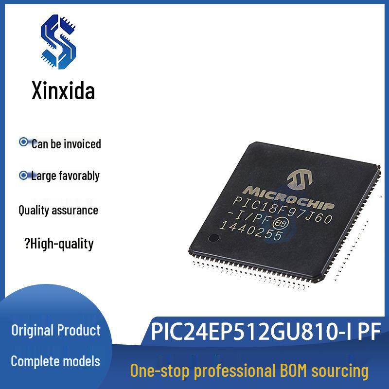 PIC24EP512GU810-I/PF TQFP100 Microcontroller IC
