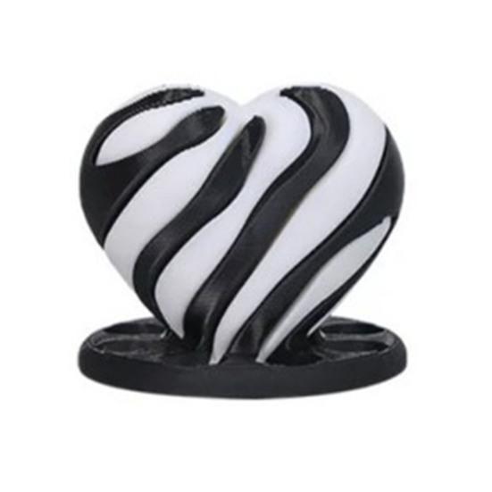 Мини-фигурка сердца, напечатанная на 3D-принтере, Спиральная игрушка-непоседа в форме сердца, Забавное украшение для стола, Подарок для снятия тревоги и стресса для детей и взрослых