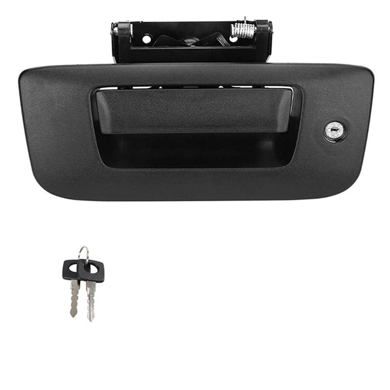WO-Tailgate Handle Bezel Lock With Keys Accessories For Silverado And For GMC Sierra 2007-2014 22755305 17802393