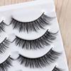 Reusable Handmade Multilayer Wispy Fluffy Extension Tools False Eyelashes Thick Cross Natural Long