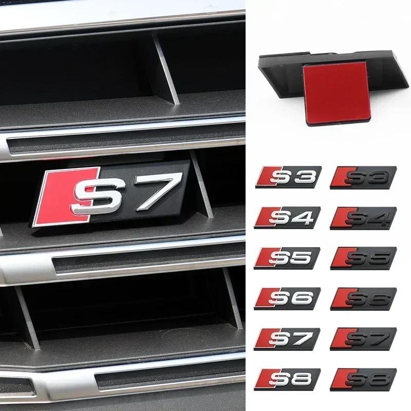 Автомобильный ABS Передняя решетка Значок-эмблема для A S3 S4 S5 S6 S7 S8 RS3 RS4 RS5 RS6 RS7 RS8 SQ3 SQ4 SQ5 SQ6 SQ7 SQ8 RSQ3 RSQ5 RSQ7 RSQ8