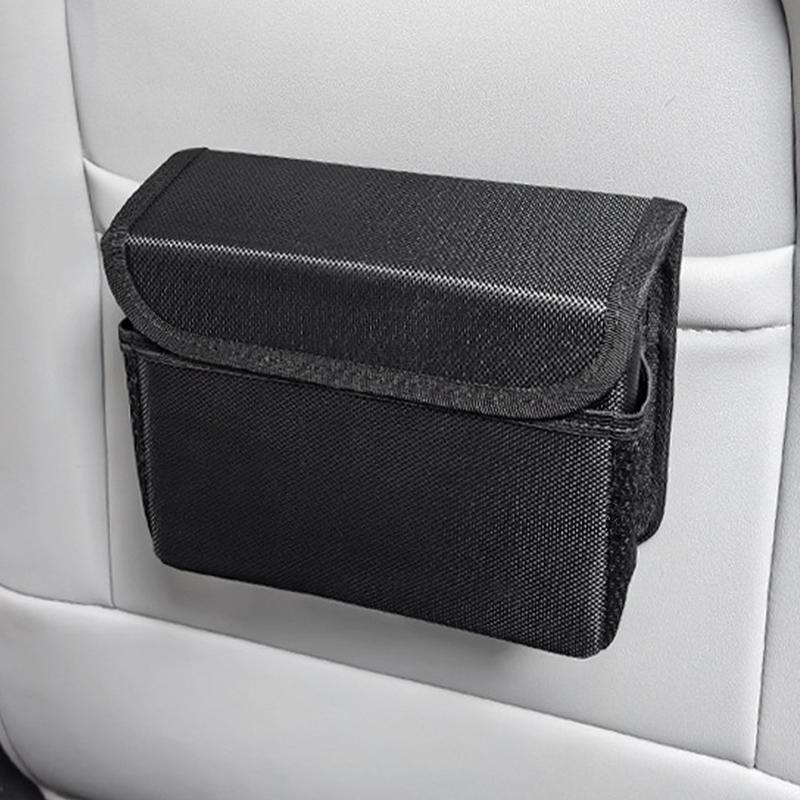 Автомобильные мусорные баки Магнитная крышка Автомобильные мусорные баки Мусорный бак на заднем сиденье Органайзер для хранения вещей в автомобиле Герметичное хранение на спинке сиденья автомобиля
