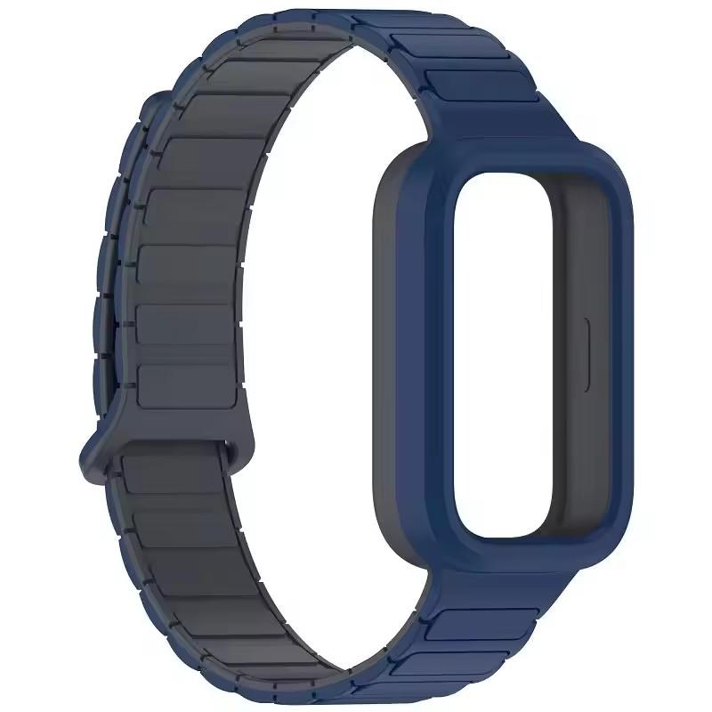 Магнитные ремешки для часов Xiaomi Mi band 9 active Sport Силиконовый браслет pulseira correa для Xiaomi Redmi watch 3 Аксессуары