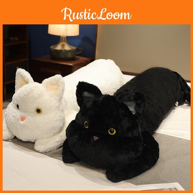 Long Cat Cute Plush Pillow Toy Cartoon Stuffed Animal Doll Decoration Gift Kids