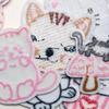 Мультяшный Кот Милое Домашнее Животное Компьютерная Вышивка Вышитая Тканевая Наклейка Термоплавкий Клей Наклейка для Глажки Наклейка-Заплатка для Одежды