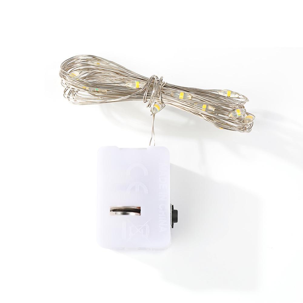 LED Copper Wire Fairy Lights - Three-Level White Box String Lights for Decorative and Atmosphere Settings