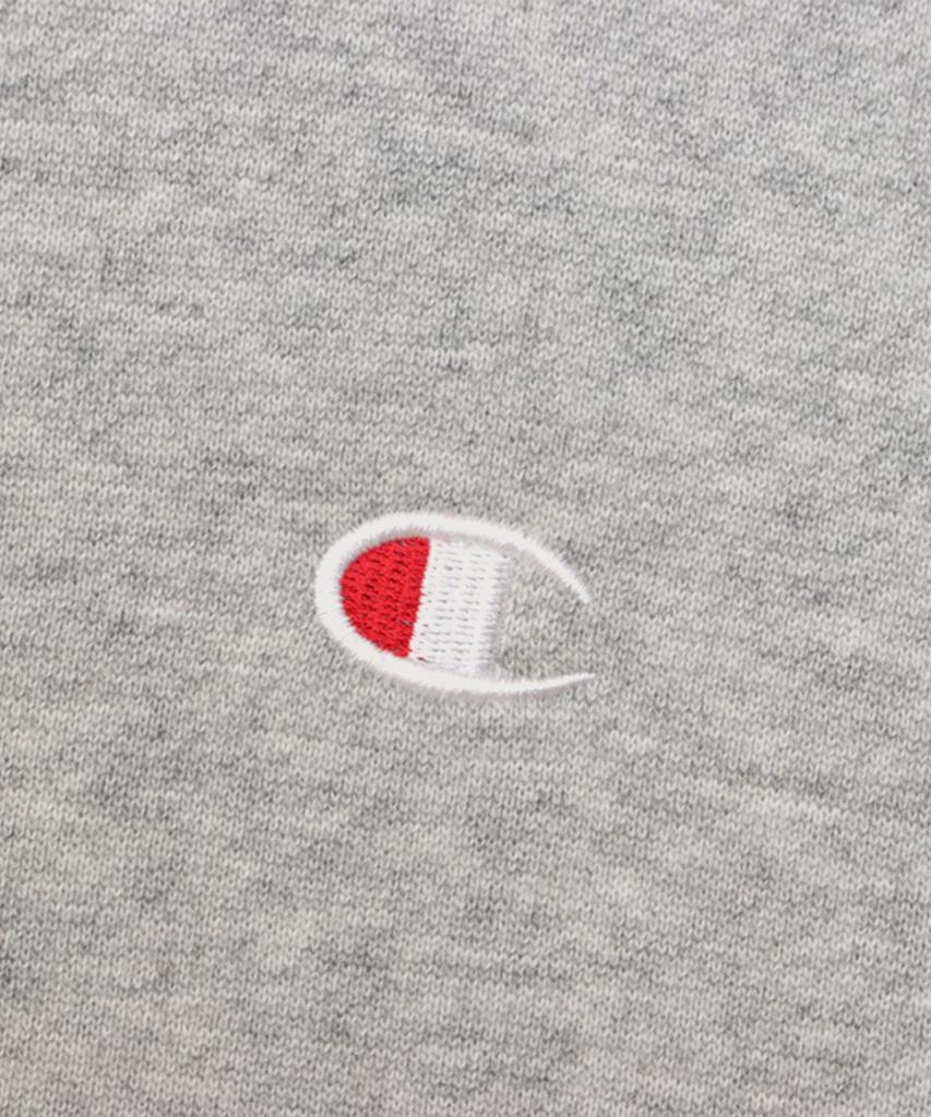 Champion C Logo Regular Fit Zip-Up Hoodie Oxford Grey