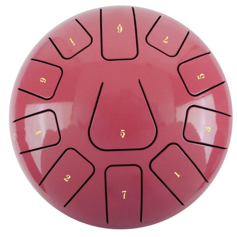 8-дюймовый 11-тоновый барабан, стальной язычковый барабан, ручной барабан, инструменты для медитации, хэндпан, ударные инструменты, подарок для обучения