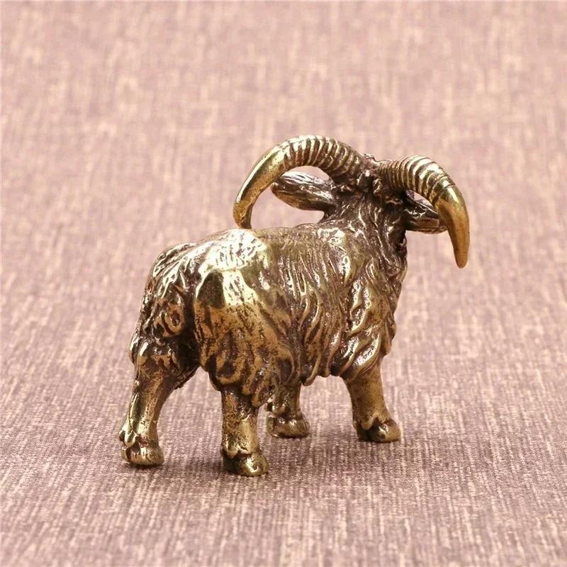 Антикварные Антикварные Бронзовые Украшения Цельные Бронзовые Украшения Козы Латунный Чайный Питомец Подставка для Карандашей Прессованная Бумага Настольная Медь Коллекци