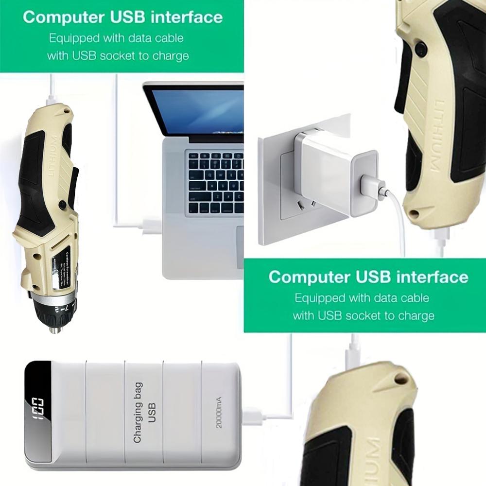 JANGKLIFE Точная работа Мощная электрическая отвертка Промышленный класс Долговечность Минимальная электрическая дрель Домашний офис DIY Инструменты