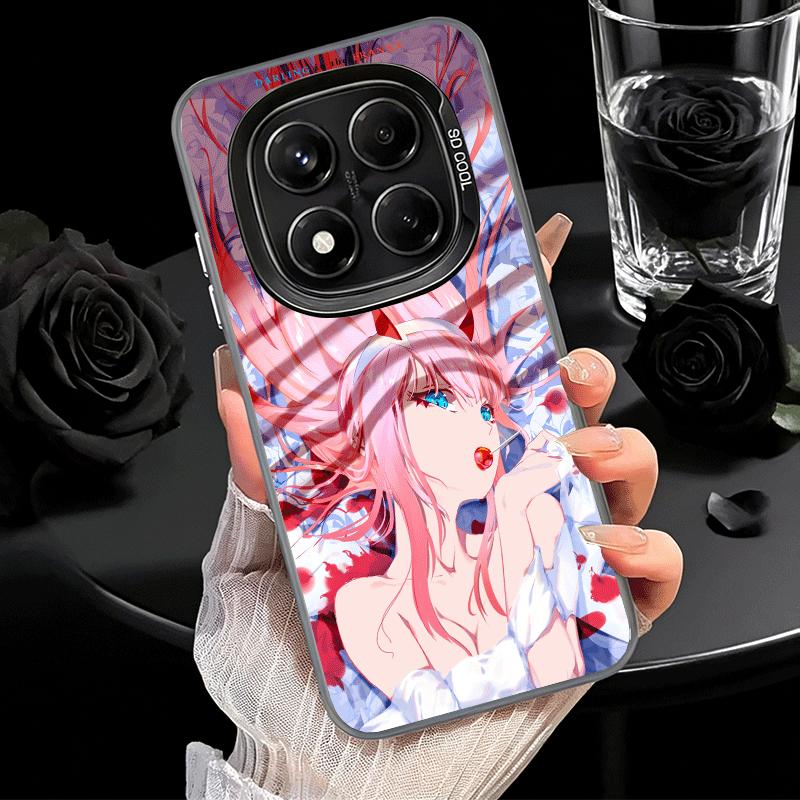 Дорогая Зеро Ту 02 Аниме Ударопрочный Чехол для Телефона для Xiaomi Redmi Note 15 14 13 12 Pro Plus 11 11S 11T 5G Чехол Противоударный Fundas