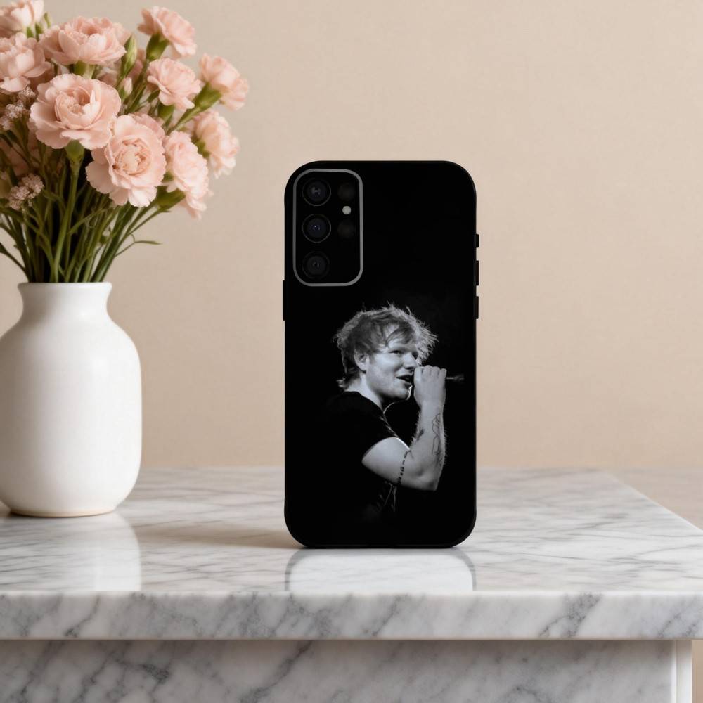 E-Ed-D Versatile S-Sheeran-N Phone Case For Samsung S25,24,23,22,30,21,10,9,Ultra,Plus,Lite,FE,4,5 G Soft Black Case