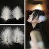 2Pcs Fairy White Feather Hair Clip Headdress Wedding For Women Girls Daily Personality Sweet Feather Barrettes Hair Accessories