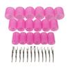 Розовые бигуди для завивки корней волос, самозакрепляющиеся, ролики с зажимами для укладки волос, для самостоятельной завивки