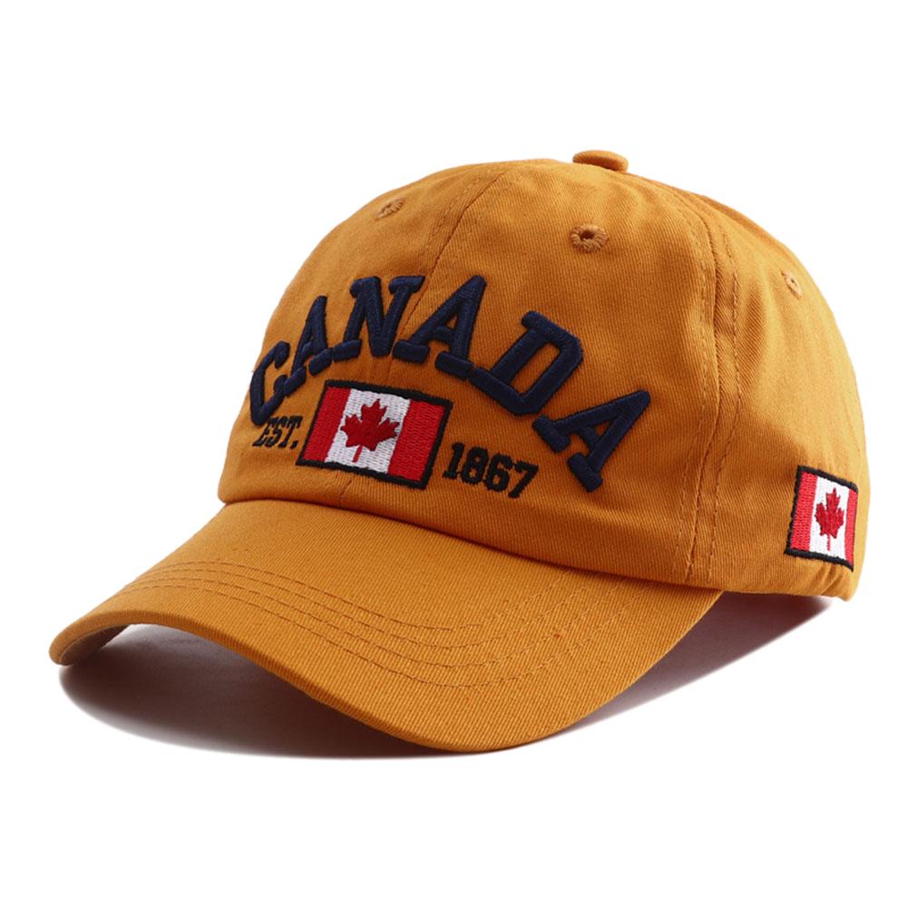 Спортивная Уличная Регулируемая Стиль Городская Хип-Хоп Костяная Кепка Snapback Бейсбольная Вышивка Флаг Канады Новый Бренд Последние Свежие Кепки Для